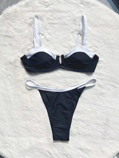 Oceana - Black Contrast Bikini Set