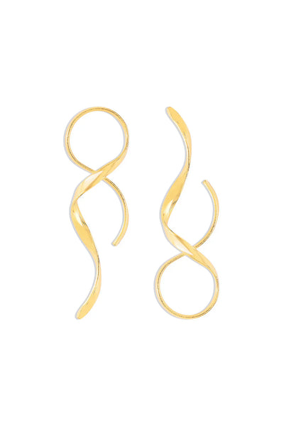 Ismara | Sleek Spiral Earrings