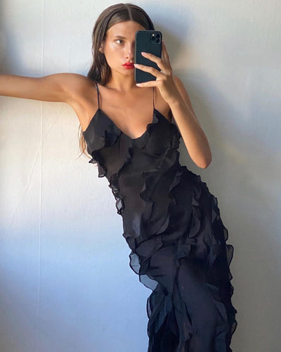 Aliza | Ruffled Maxi Dress