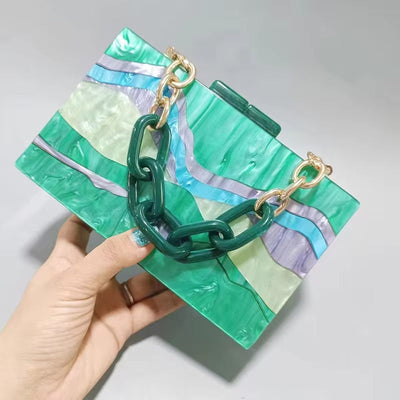 Ardena | Acrylic Chain Box Purse