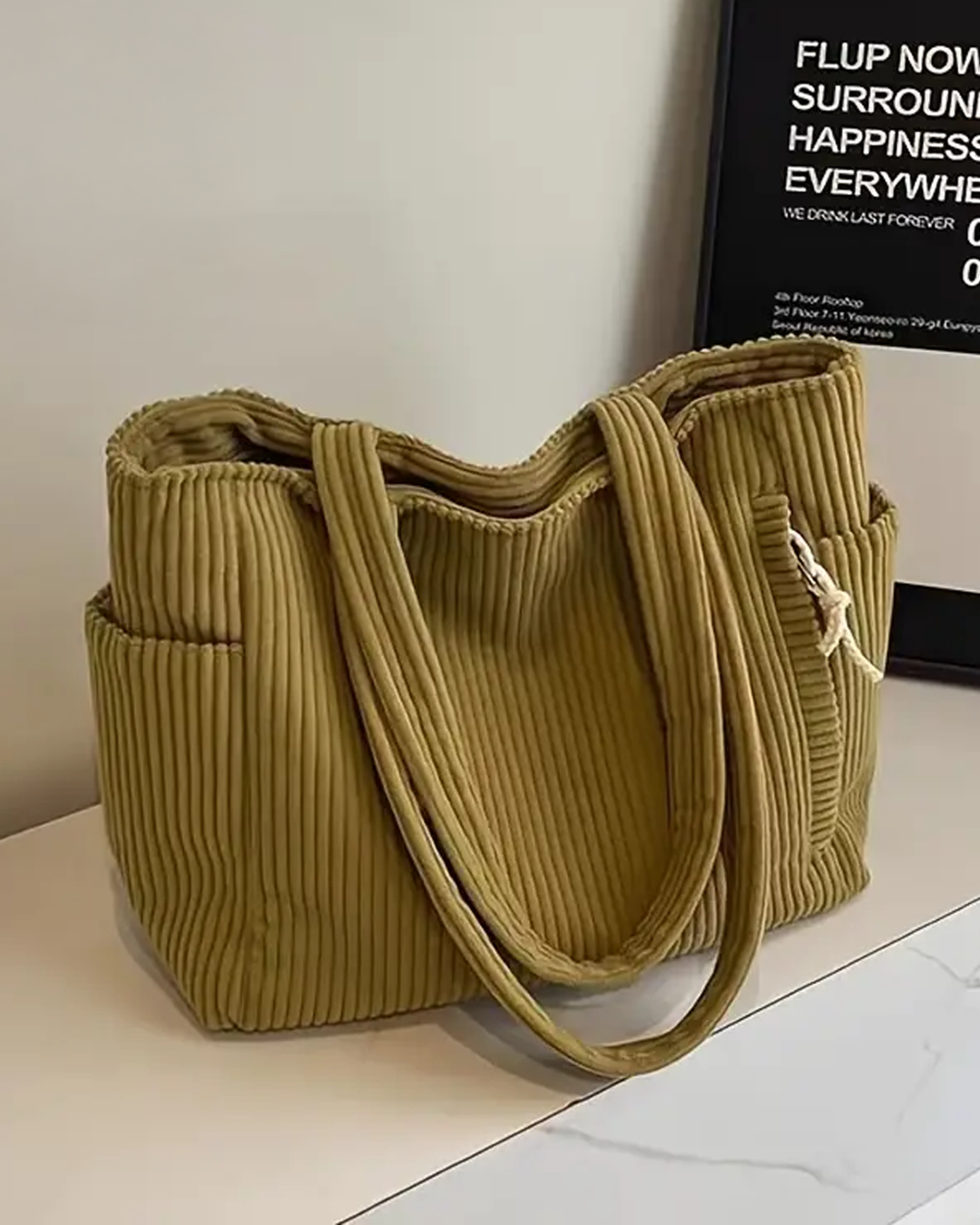 Gemma | Corduroy Tote Bag