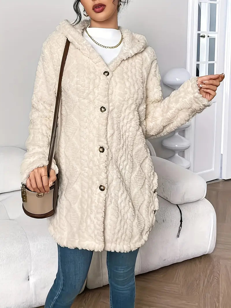 Jessica | Plush Hooded Cardigan
