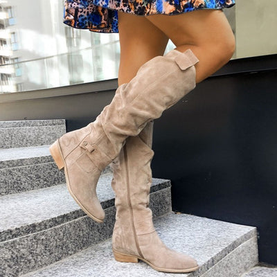 Layla | Suede Elegant Knee-High Boots