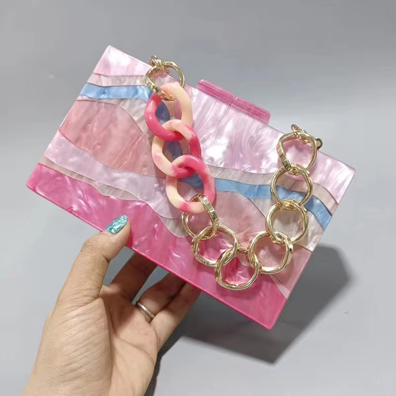 Ardena | Acrylic Chain Box Purse