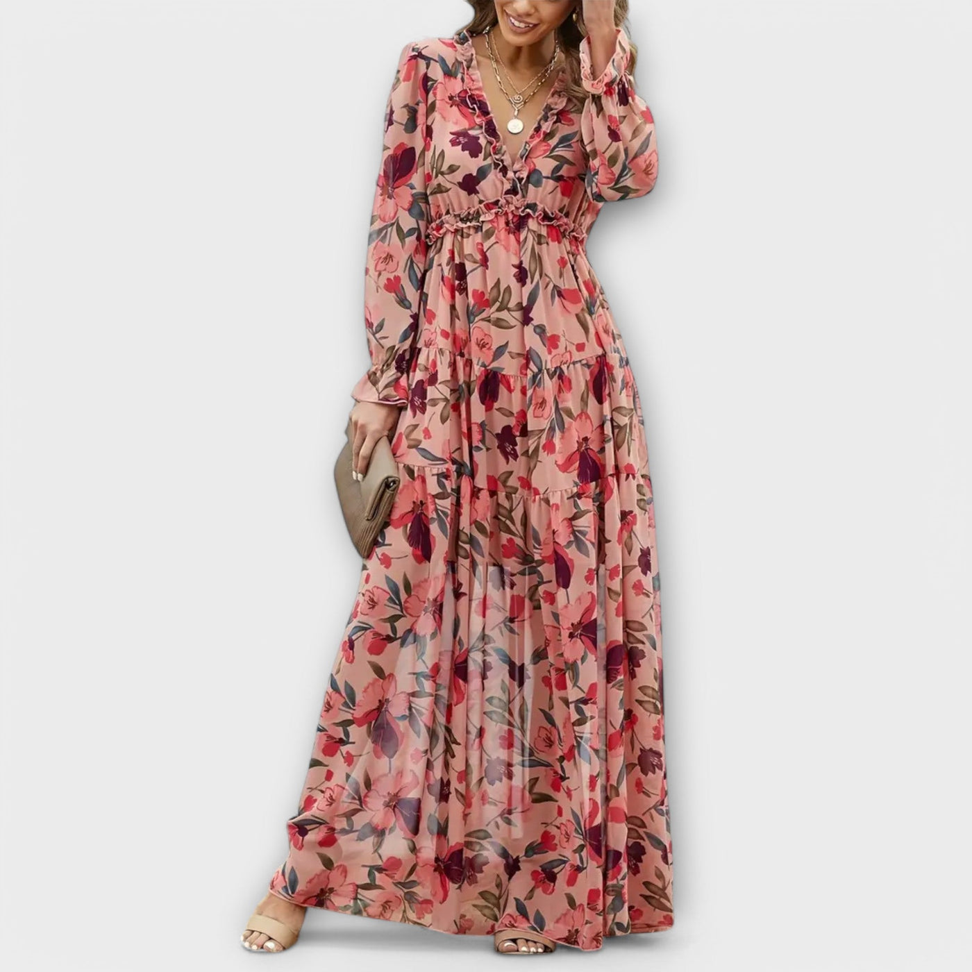 Rosalie | Elegant Floral Maxi Dress