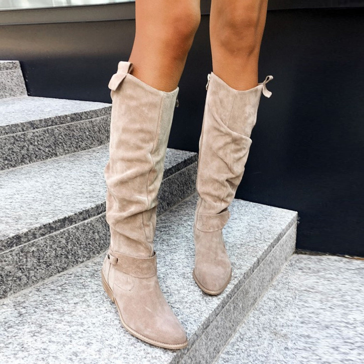 Layla | Suede Elegant Knee-High Boots