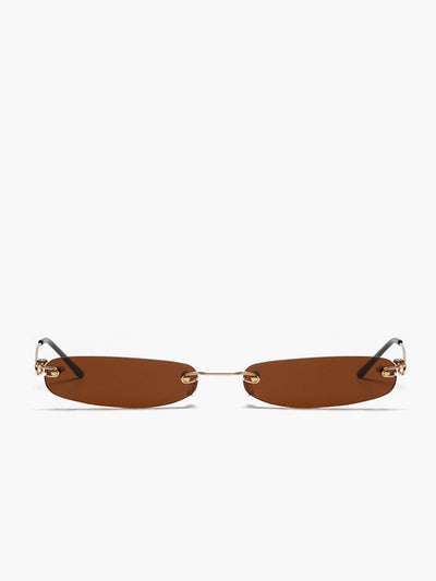 Dahlia - Retro Rimless Sunglasses