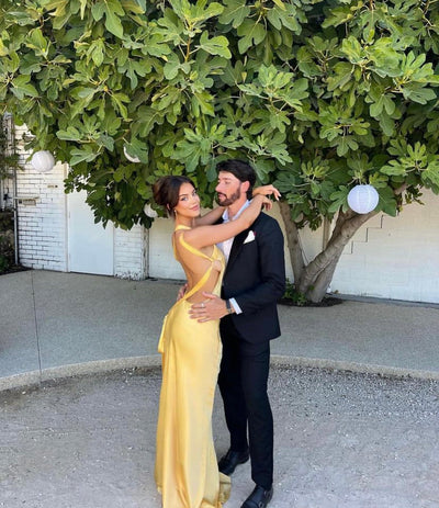 Paulina | Elegant Lace Up Off-Shoulder Dress