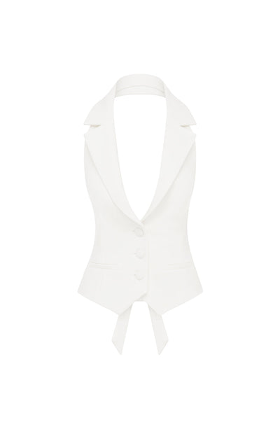 Ashlyn - Halter-neck Collar Top