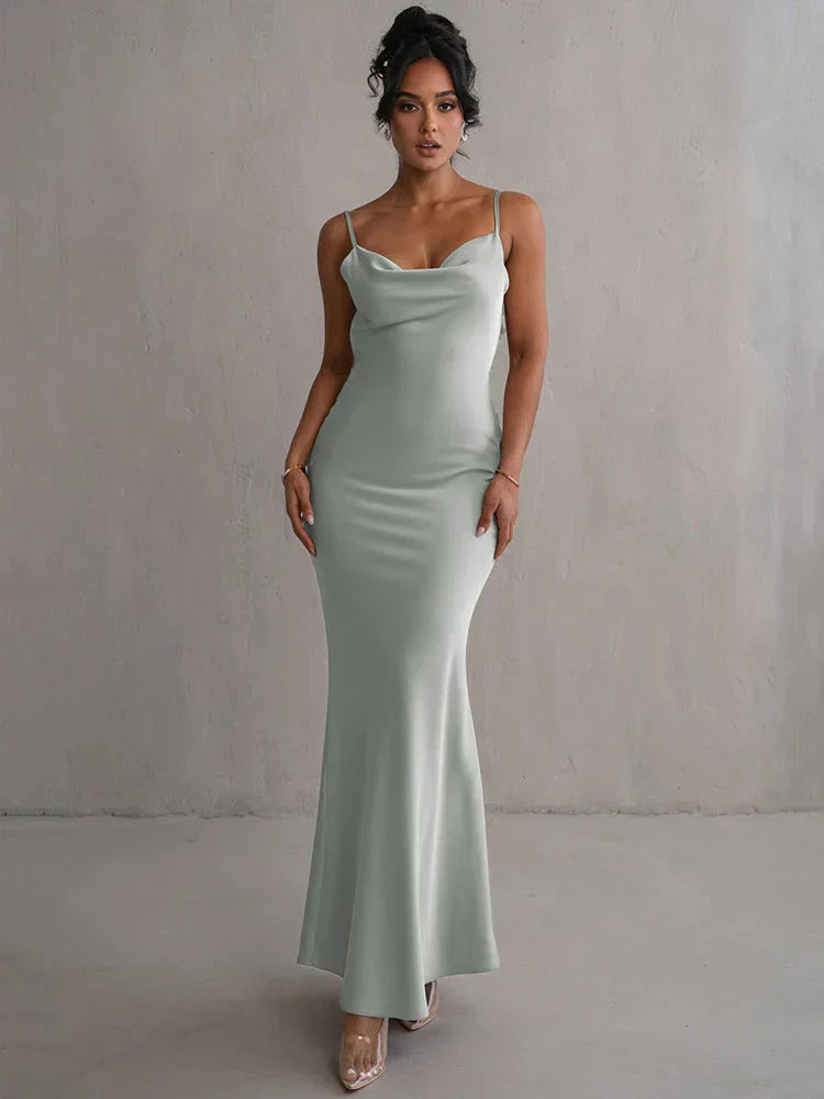 Laelia | Satin Maxi Dress