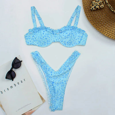 Colette - Cute bikini with ruffle detail