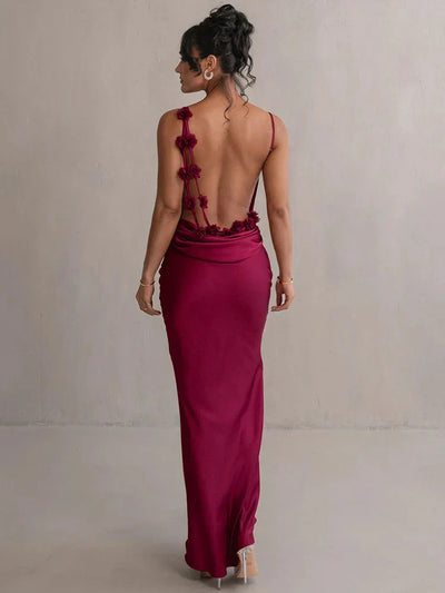 Laelia | Satin Maxi Dress