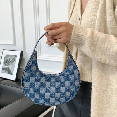 Brisa - Check Textured Handbag