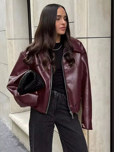 Soumaya | Leather Jacket