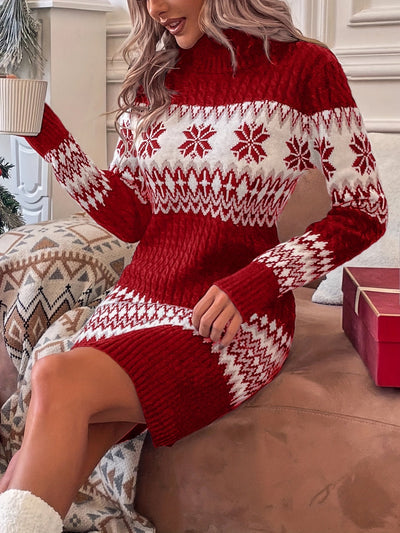 Maria | Christmas Sweater Dress