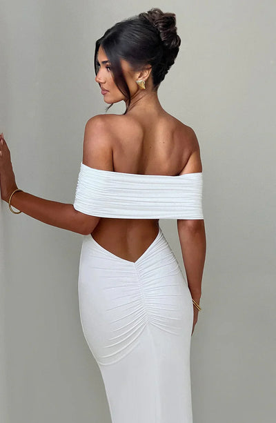 Olympia | Elegant Backless Maxi Dress