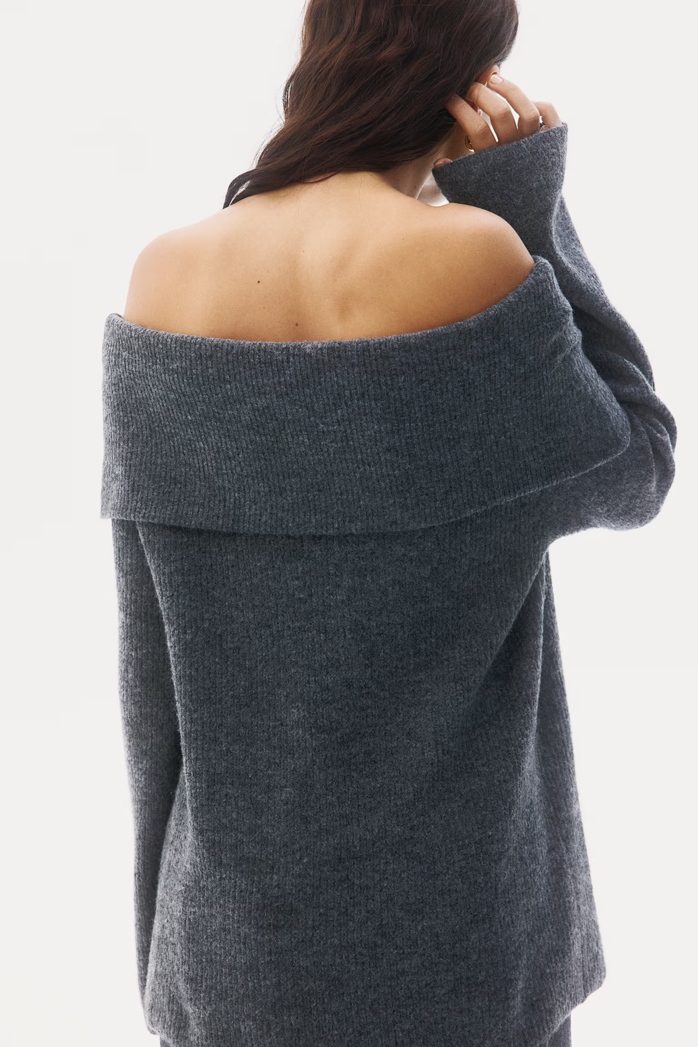 Joliana - Off-Shoulder Layered Knitted Top