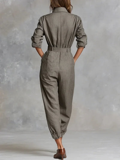 Megan | Linen-Cotton Jumpsuit