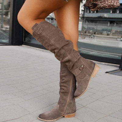 Layla | Suede Elegant Knee-High Boots