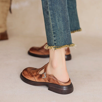 Risla | Leather Mary Jane Shoes